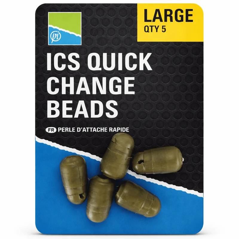 ICS Quick Change Beads – Snelwisselconnectoren voor Onderlijnen (5 stuks)