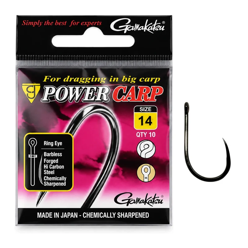 Power Carp Ring Eye Barbless – Haak met Oog en zonder Weerhaak