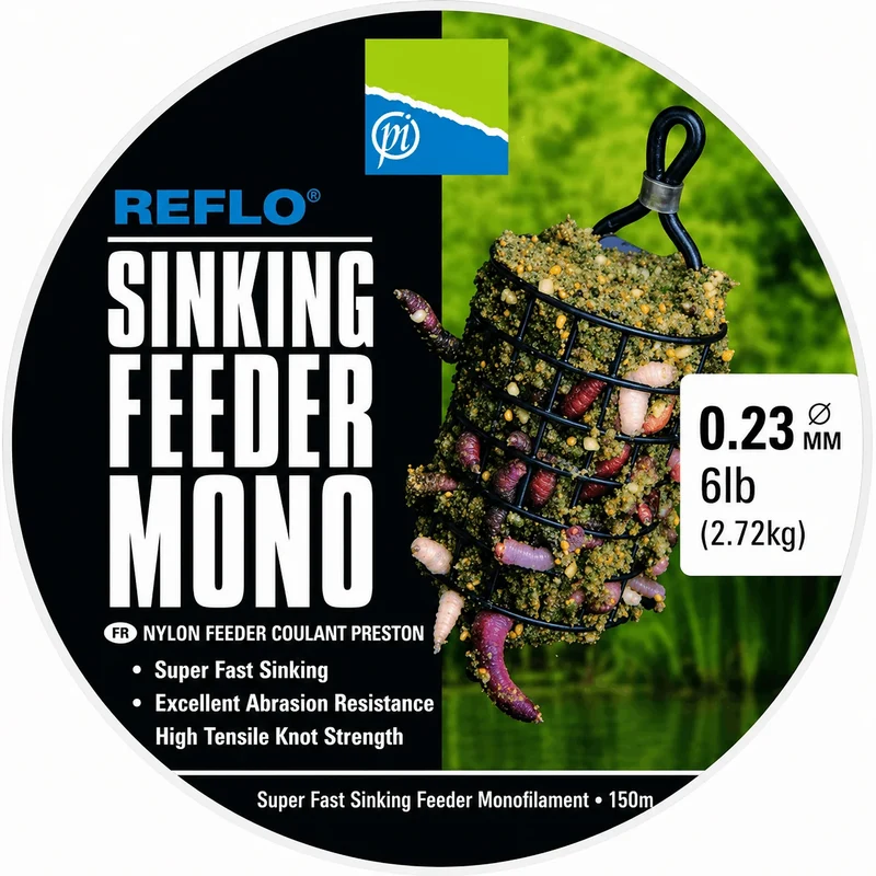 Reflo Sinking Feeder Mono 150m – Zinkende Nylon Feederlijn