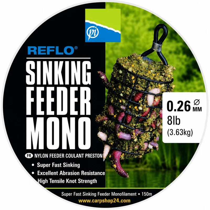 Reflo Sinking Feeder Mono 150m – Zinkende Nylon Feederlijn