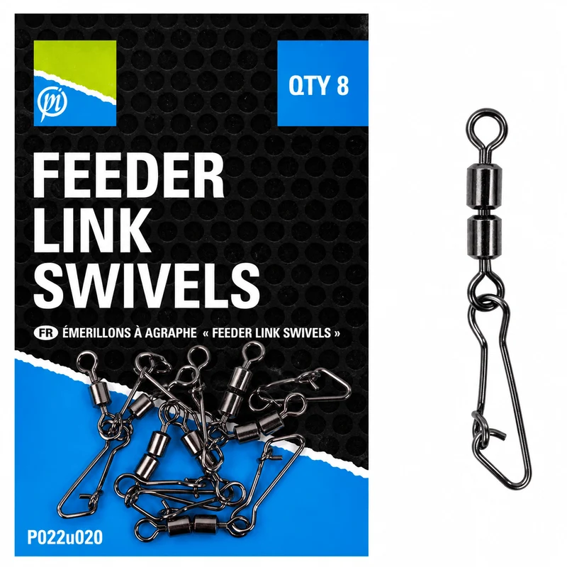 Feeder Link Swivels – Feederwartels (8 stuks)