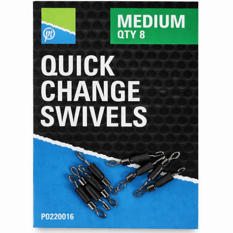 Quick Change Swivels – Snelwisselwartels (8 stuks)