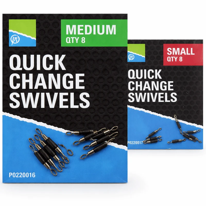 Quick Change Swivels – Snelwisselwartels (8 stuks)