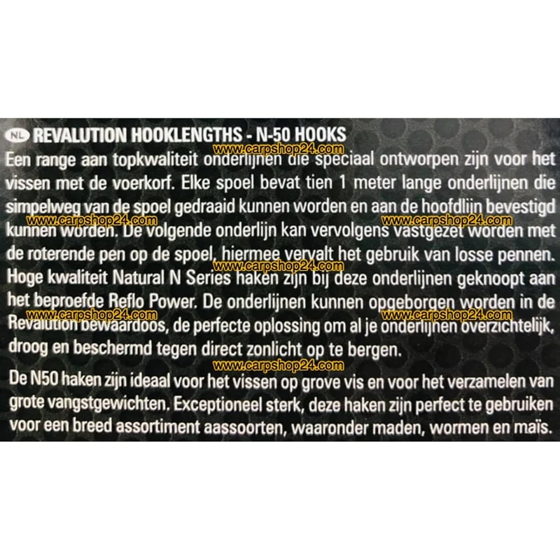 Revalution Hooklengths Barbed 1m N-30 & N-50 – 1 m Onderlijnen met Weerhaak