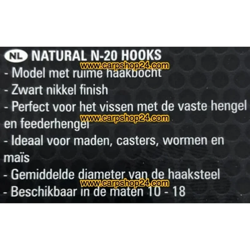 Natural N-20 Barbed – Haak met Weerhaak