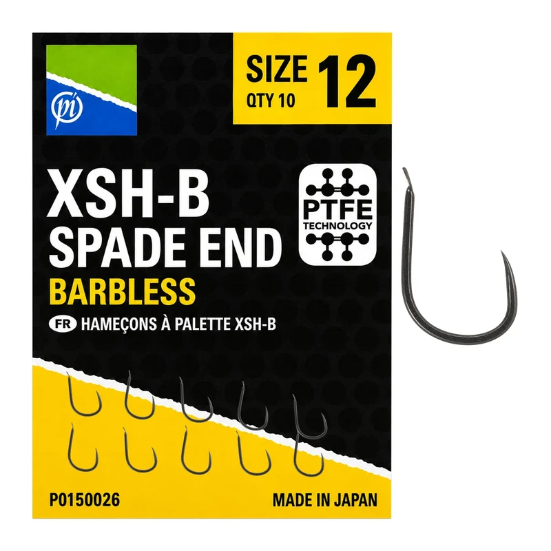 XSH-B Spade End Barbless – Haak met Bled en zonder Weerhaak