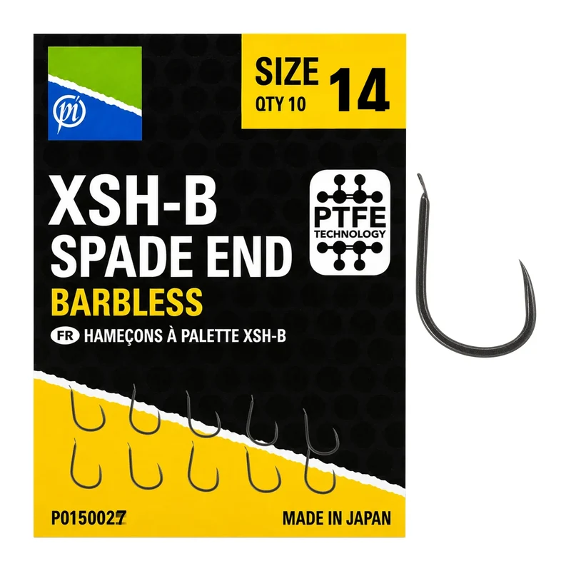 XSH-B Spade End Barbless – Haak met Bled en zonder Weerhaak