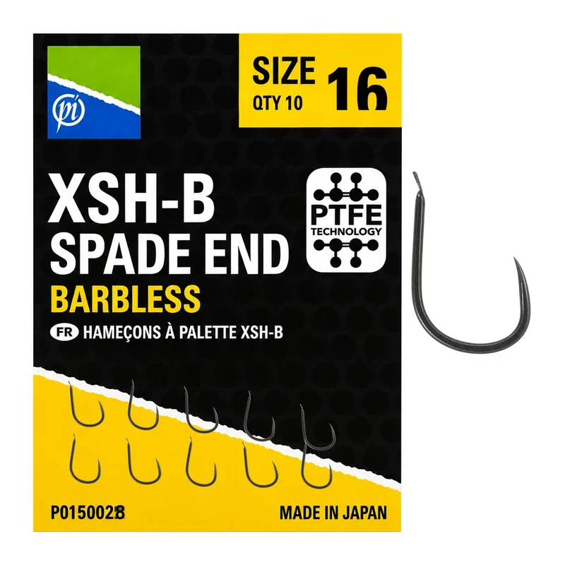 XSH-B Spade End Barbless – Haak met Bled en zonder Weerhaak