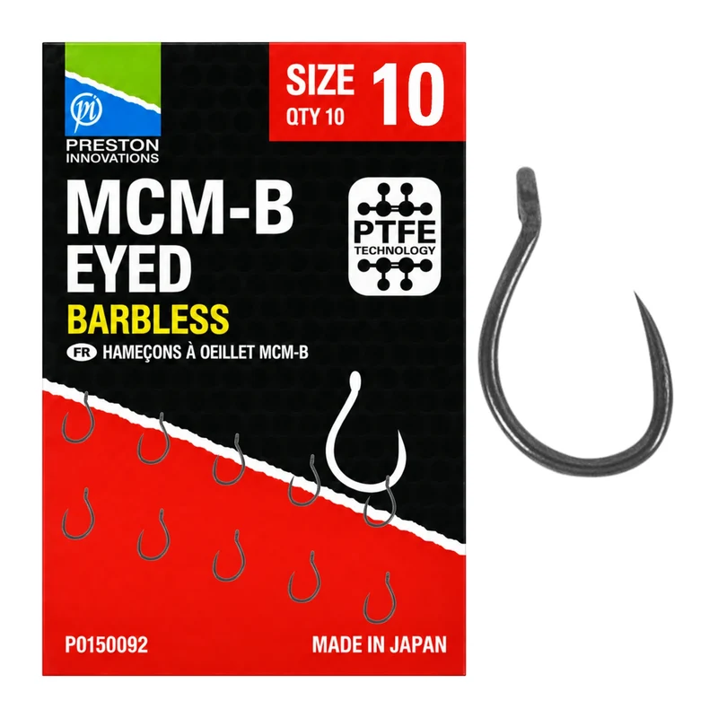 MCM-B Eyed Barbless – Haak met Oog en zonder Weerhaak