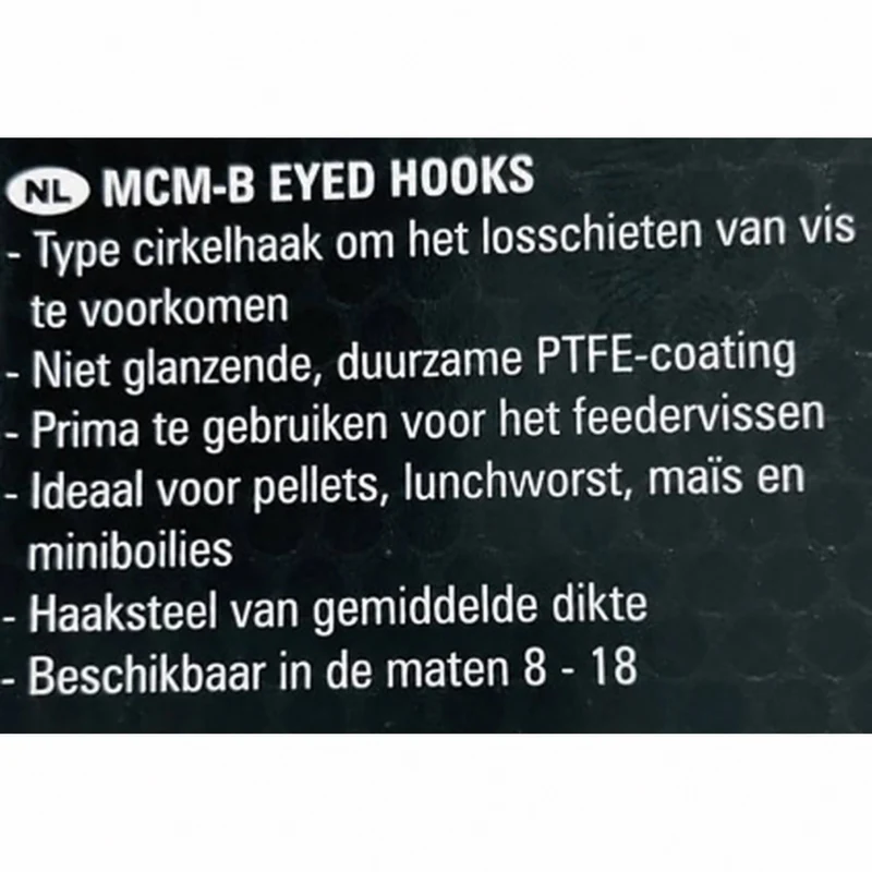 MCM-B Eyed Barbless – Haak met Oog en zonder Weerhaak