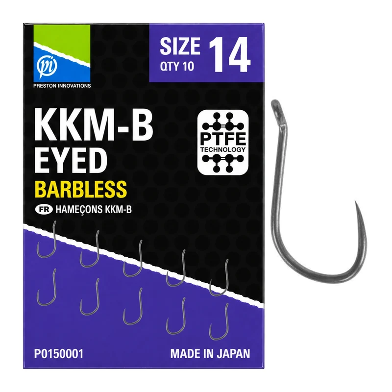KKM-B Eyed Barbless – Haak met Oog en zonder Weerhaak