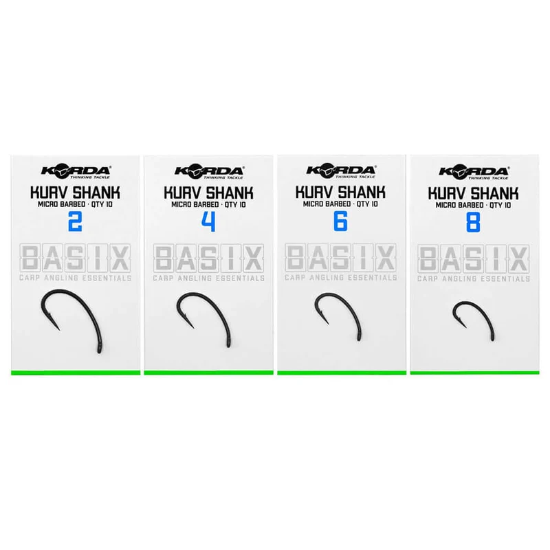 Hameçons Korda Basix Kurv Shank