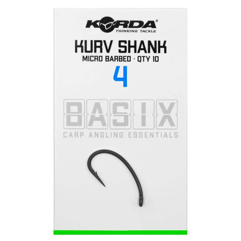 Hameçons Korda Basix Kurv Shank
