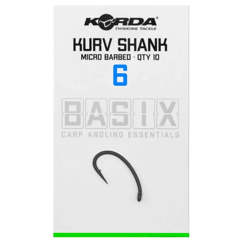 Hameçons Korda Basix Kurv Shank