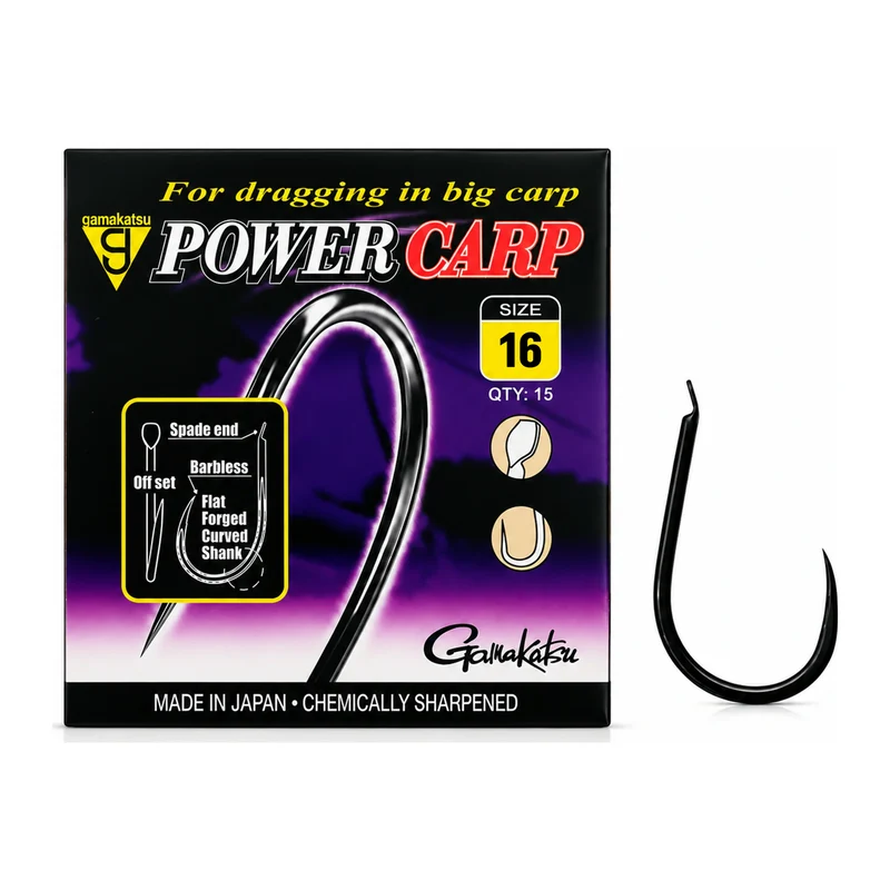 Power Carp Spade End Barbless – Haak met Bled en zonder Weerhaak