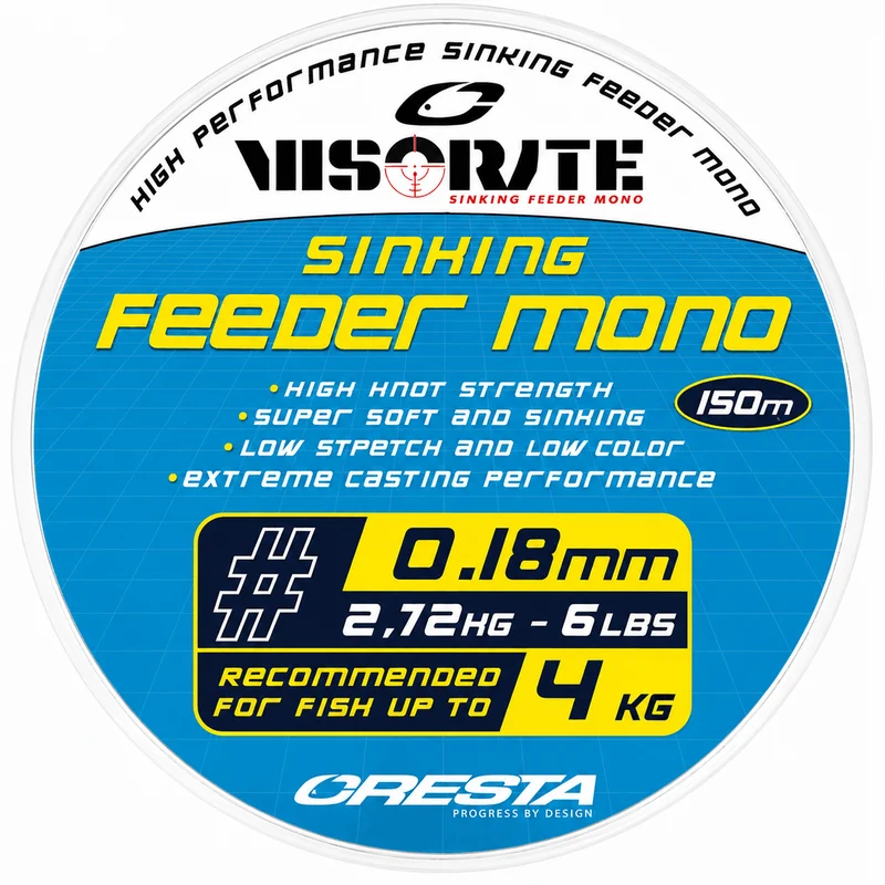 Visorate Sinking Feeder Mono 150m – Zinkende Nylon Feederlijn - 🎁