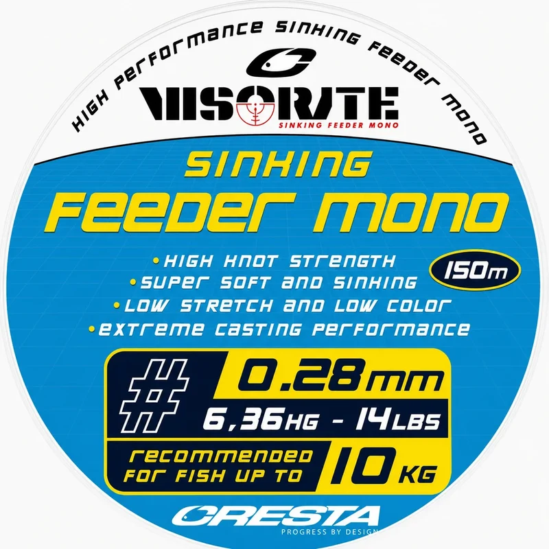 Visorate Sinking Feeder Mono 150m – Zinkende Nylon Feederlijn - 🎁