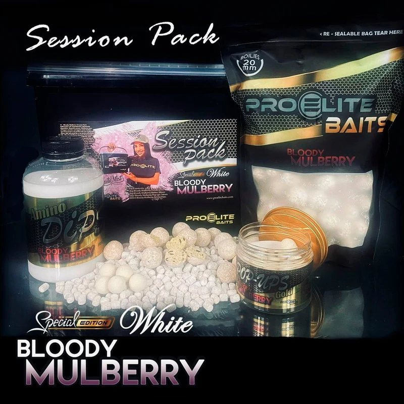 Session Pack Pro Elite Baits Gold Bloody Mulberry Special Edition White