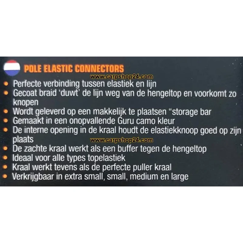 Pole Elastic Connector – Dacronconnectoren (5 stuks)