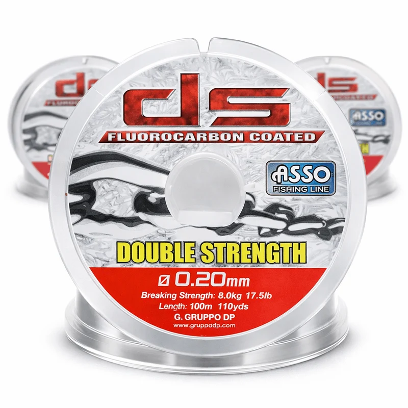 Asso Double Strength Fluorocarbon Coated 100m – Nylon Vislijn 💰