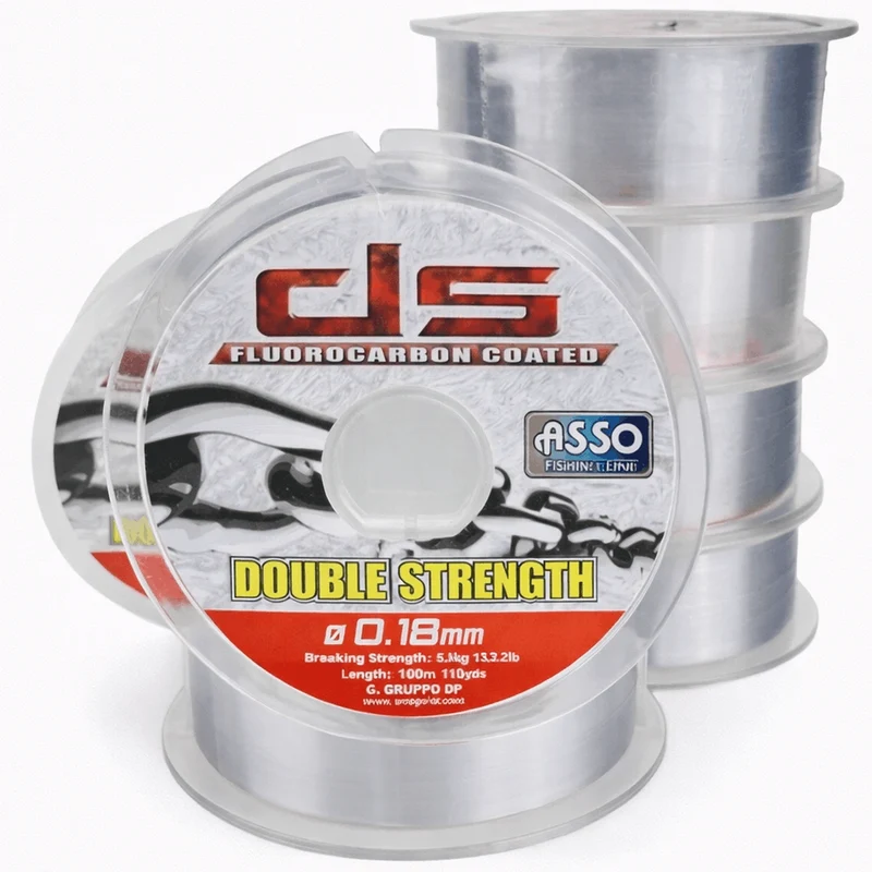 Asso Double Strength Fluorocarbon Coated 100m – Nylon Vislijn 💰