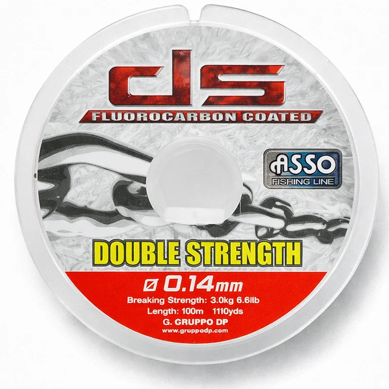 Asso Double Strength Fluorocarbon Coated 100m – Nylon Vislijn 💰