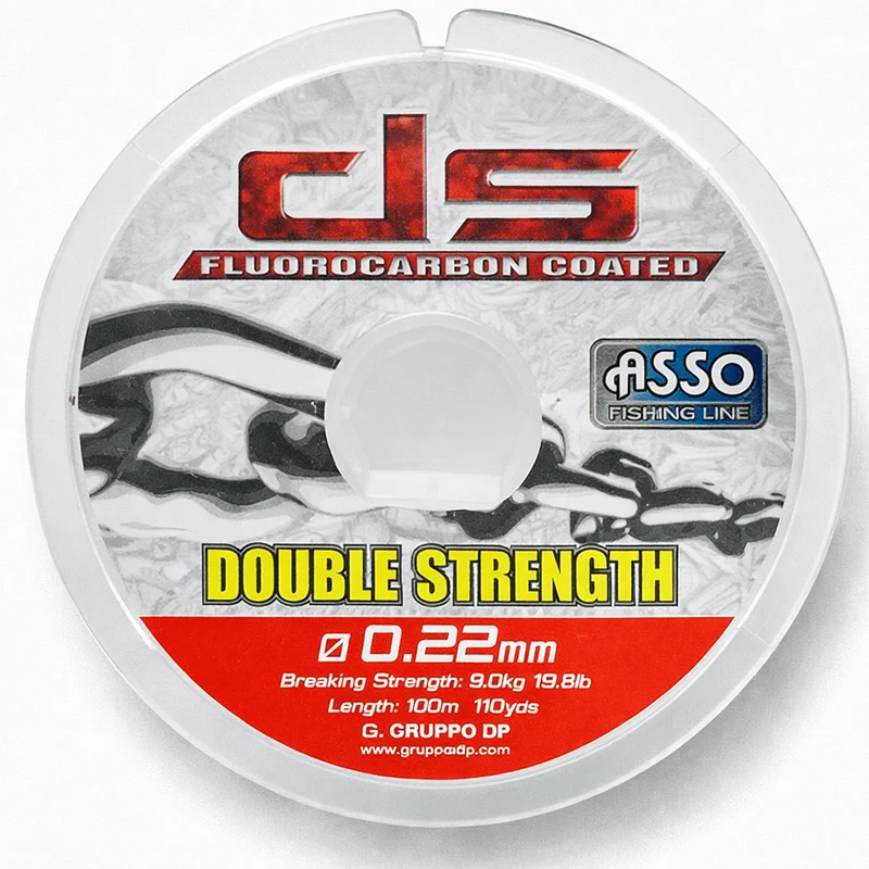 Asso Double Strength Fluorocarbon Coated 100m – Nylon Vislijn 💰