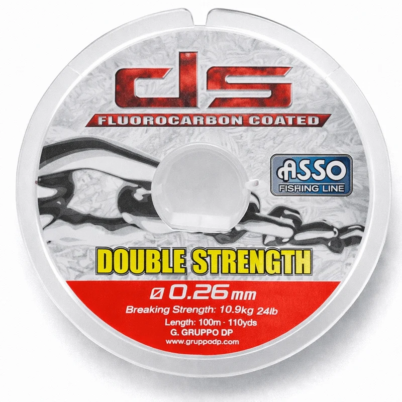 Asso Double Strength Fluorocarbon Coated 100m – Nylon Vislijn 💰