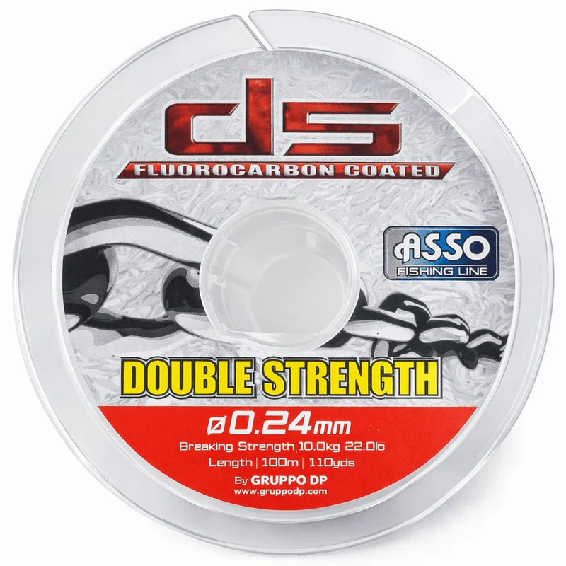 Asso Double Strength Fluorocarbon Coated 100m – Nylon Vislijn 💰
