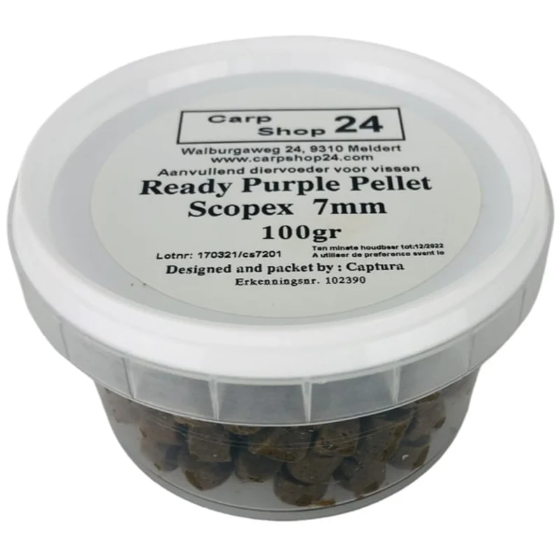 Ready Carpe Extrudee 100g (Purple Pellets) – Kant-en-klare Haakbare Carpe Extrudee Pellets
