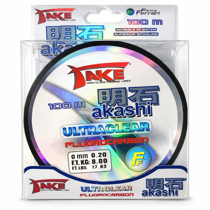 TAKE® AKASHI ULTRACLEAR 100m – Fluorocarbon Vislijn