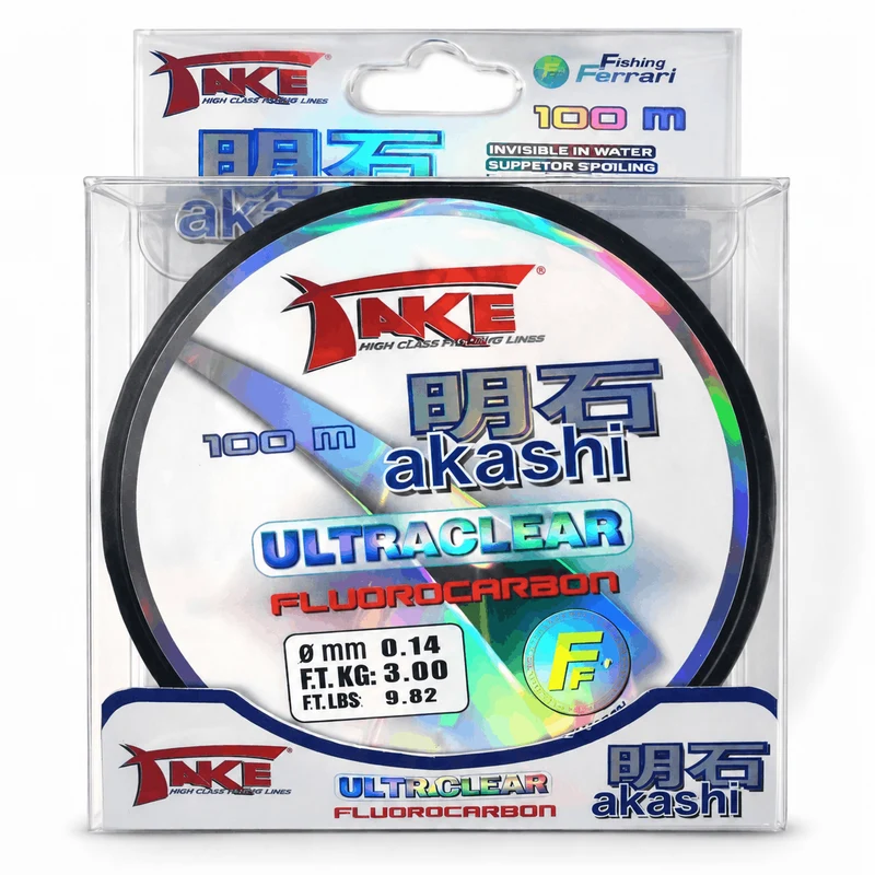 TAKE® AKASHI ULTRACLEAR 100m – Fluorocarbon Vislijn