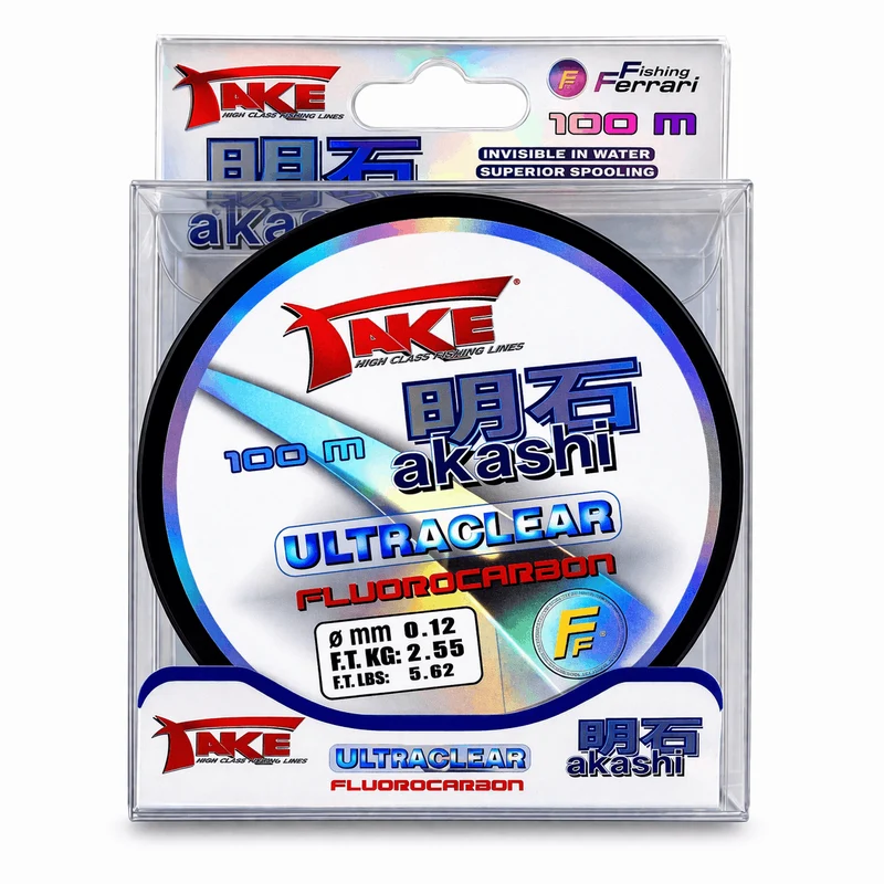 TAKE® AKASHI ULTRACLEAR 100m – Fluorocarbon Vislijn