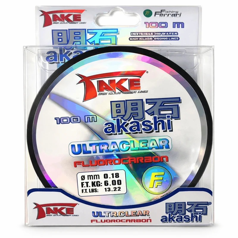 TAKE® AKASHI ULTRACLEAR 100m – Fluorocarbon Vislijn