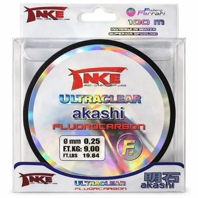 TAKE® AKASHI ULTRACLEAR 100m – Fluorocarbon Vislijn