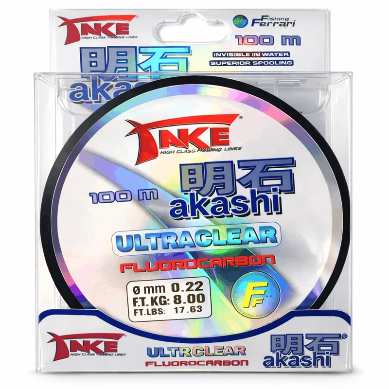 TAKE® AKASHI ULTRACLEAR 100m – Fluorocarbon Vislijn
