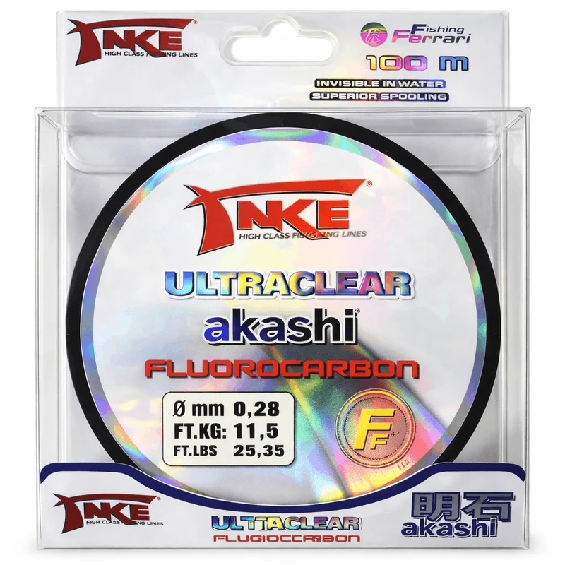 TAKE® AKASHI ULTRACLEAR 100m – Fluorocarbon Vislijn