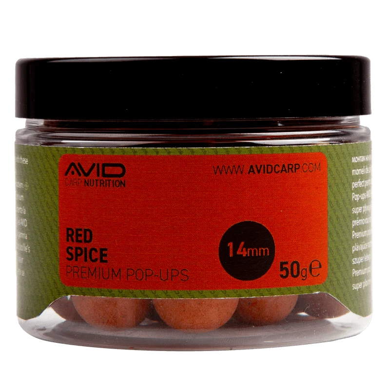 Pop ups Avid Carp Premium Red Spice 14 mm