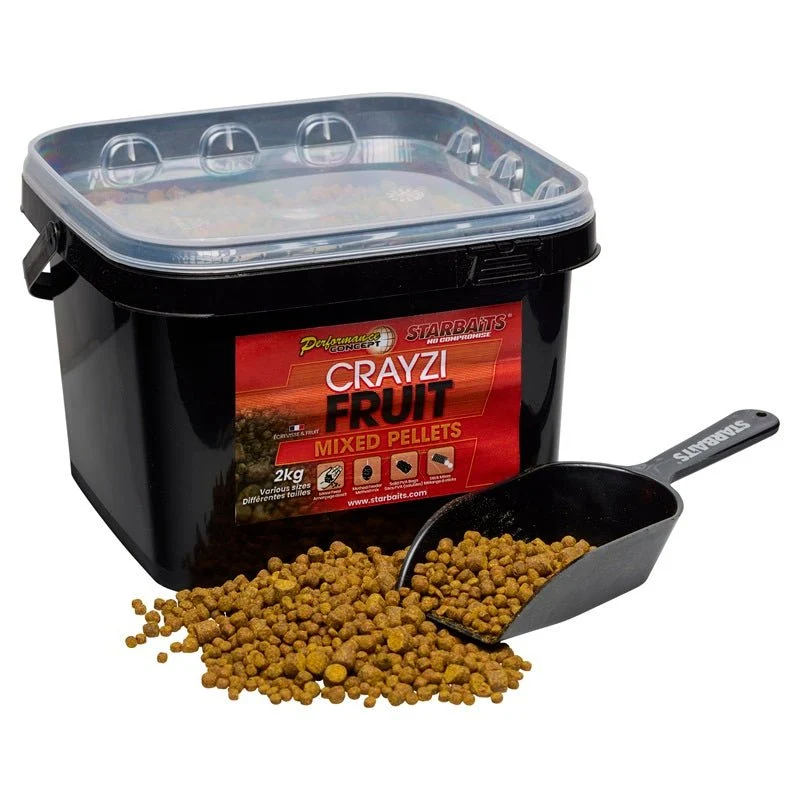 Mix de pellets Starbaits Crayzi Fruit 2 Kg