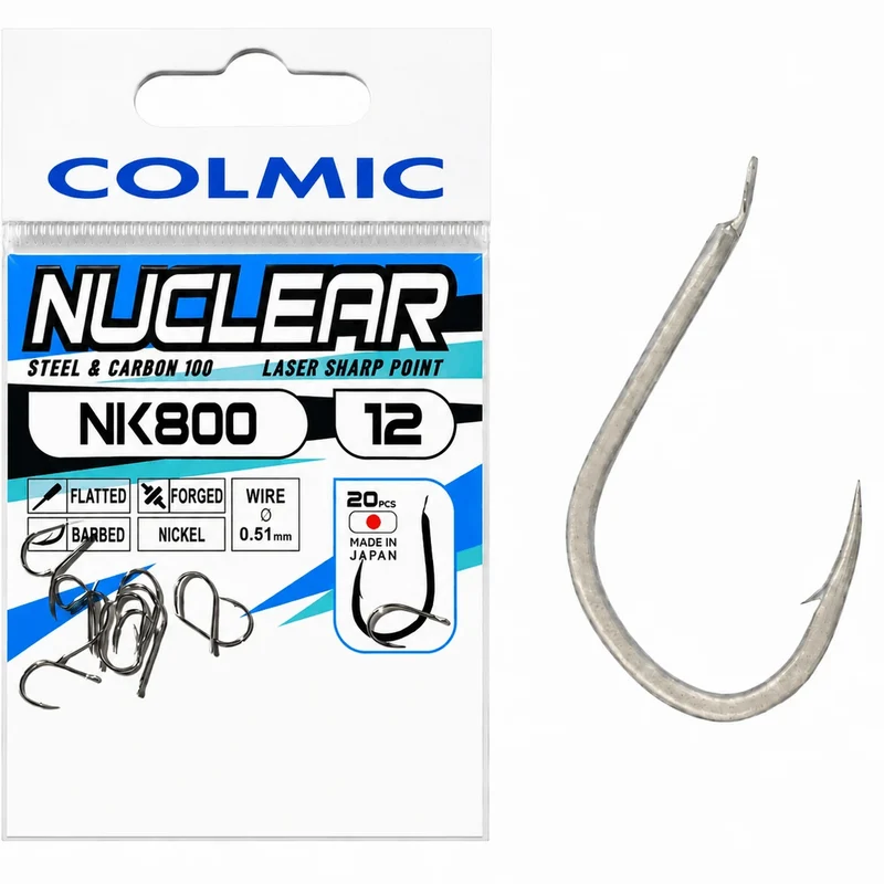 Nuclear NK800 Hooks Barbed Nickel – Nikkelen Haak met Weerhaak 💰
