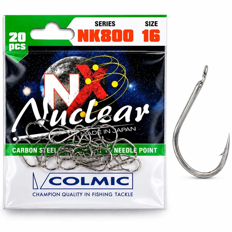 Nuclear NK800 Hooks Barbed Nickel – Nikkelen Haak met Weerhaak 💰