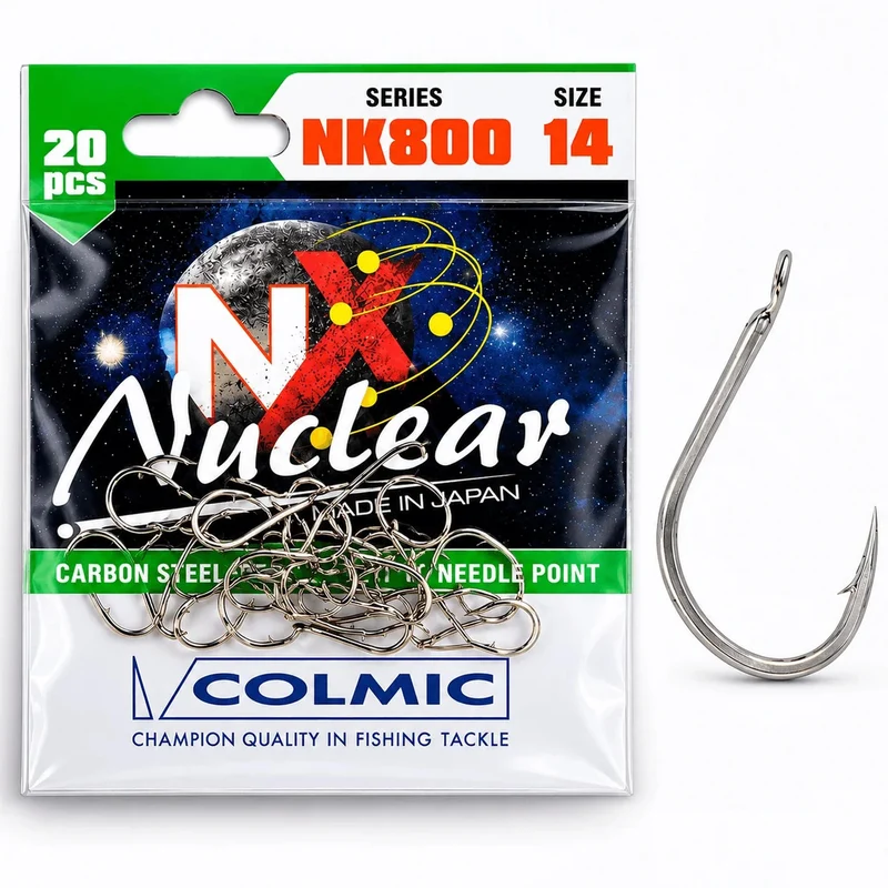 Nuclear NK800 Hooks Barbed Nickel – Nikkelen Haak met Weerhaak 💰
