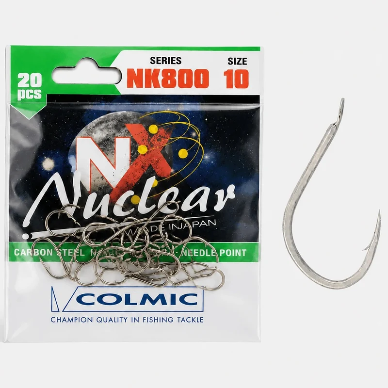 Nuclear NK800 Hooks Barbed Nickel – Nikkelen Haak met Weerhaak 💰