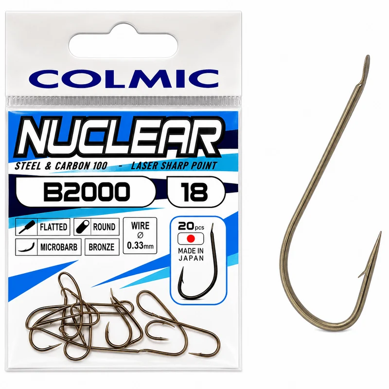 Nuclear B2000 Hooks Barbed Bronze – Bronzen Haak met Weerhaak