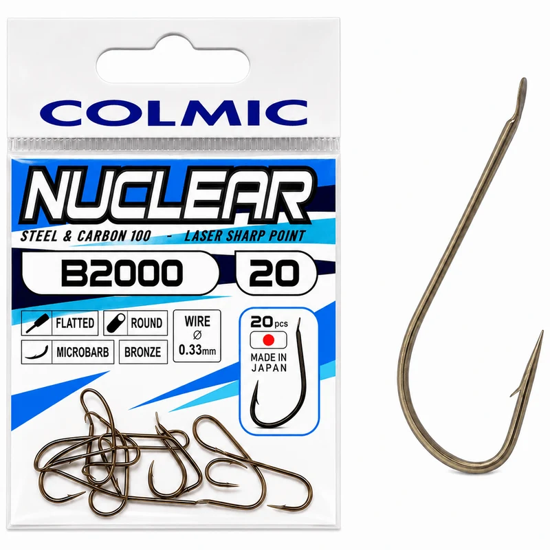 Nuclear B2000 Hooks Barbed Bronze – Bronzen Haak met Weerhaak