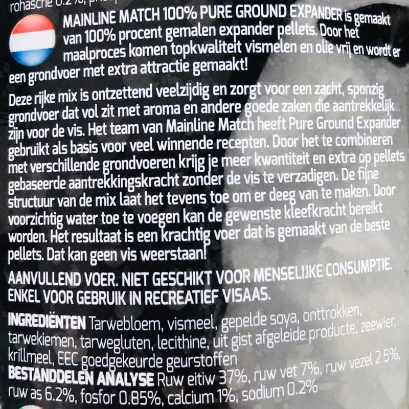 Match 100% Pure Ground Expander 1kg – Gemalen Expander Pellets