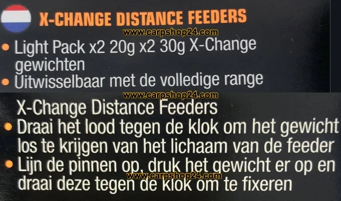 X-Change Feeder Light Weights – Feedergewichten