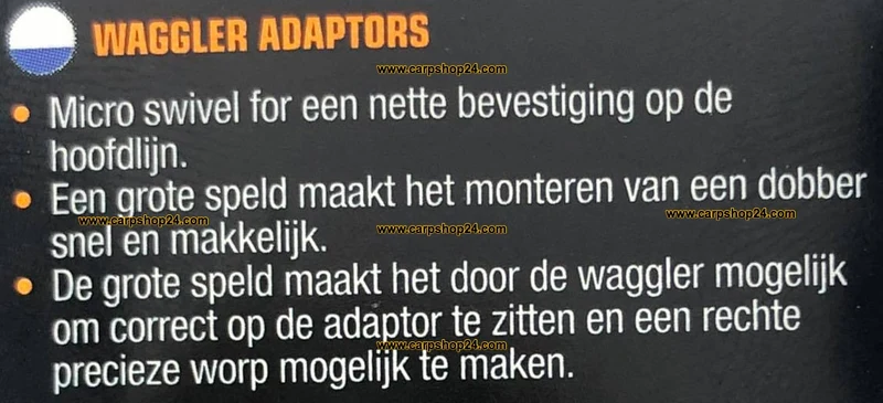 Waggler Adaptor – Adapters voor Wagglerdobber (10 Stuks)