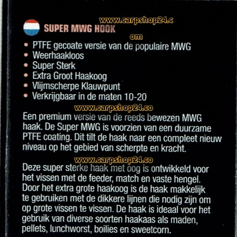 Super MWG Barbless Eyed – Haak met Oog en zonder Weerhaak