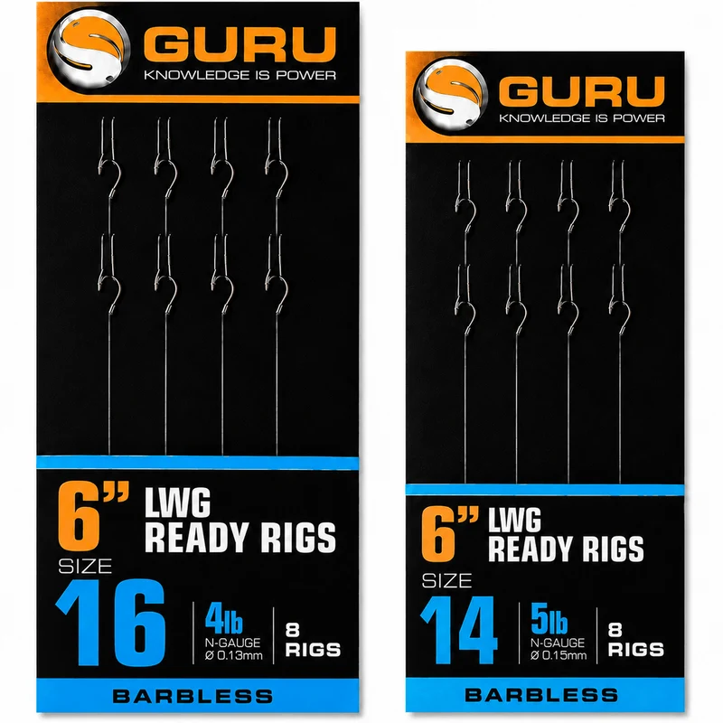 6" LWG Ready Rig Barbless – 15 cm Onderlijnen zonder Weerhaak